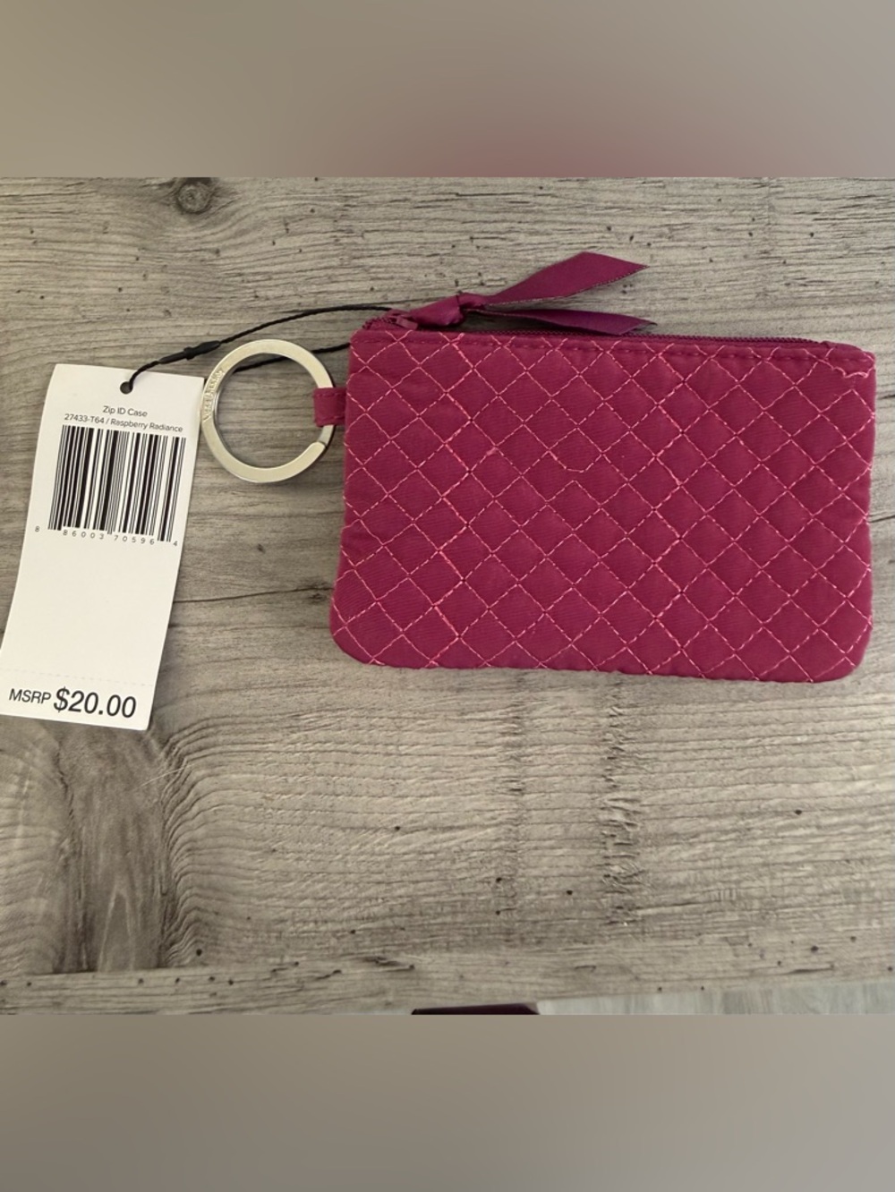 Vera Bradley Quilted Key Coin Pouch